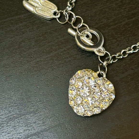 Silver Heart Charm Bracelet - Picture 2 of 5